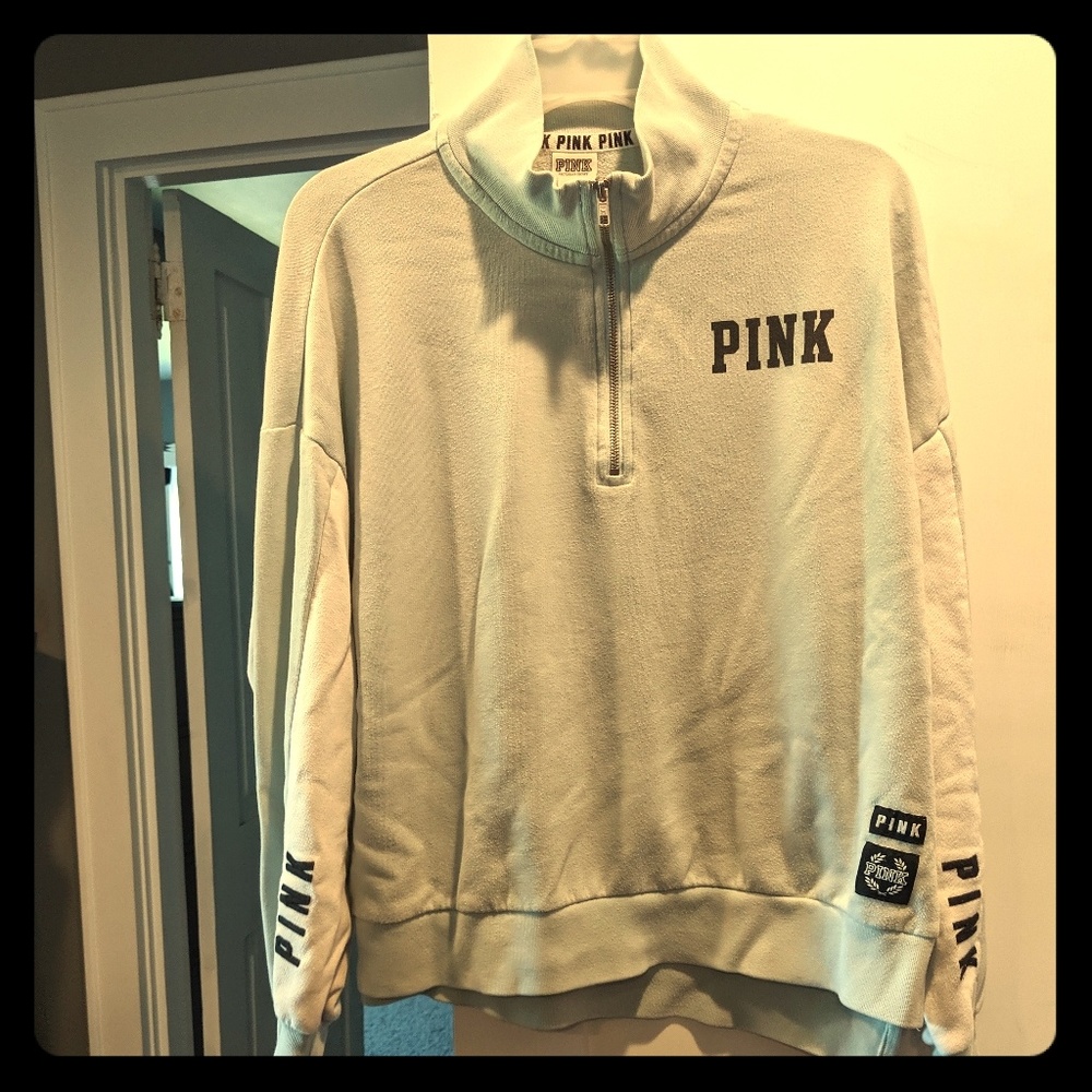 PINK Quarter Zip Pull Over